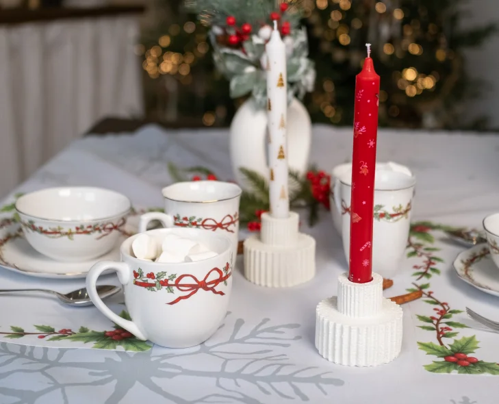 Красная ленточка — новогодняя коллекция посуды с атмосферой зимней сказки