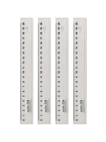 Линейка 20 см. ПРОЗРАЧНАЯ (Л-9293), кратно 20