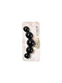 Заколка-краб для волос "Glossy pearls", 10 см