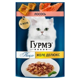 Гурмэ Перл Желе делюкс 75г Конс д/взр кошек лосось