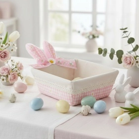 Корзинка декоративная "Funny bunny", 16*16*14 см, (артикул PI0649-1)