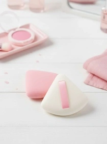 Пуховка  для макияжа с держателем "Candy Pink", 2 шт. (KRE25613203)