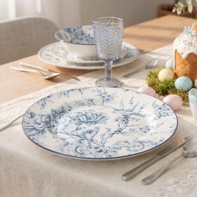 Тарелка обеденная "Blue garden", 23см