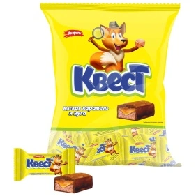 Конфеты "Квест" "QUEST" мягкая карам. и нуга, 500гр