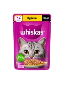 Вискас желе с курицей 75г