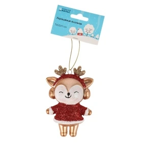 Украшение елочное Снежный вальс, "The little reindeer-1", 7*5,5*11 см (QTDD-007)