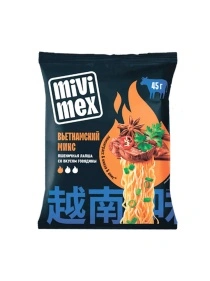 Лапша "Мивимекс" "Вьетнамский микс" со вкусом говядины 45г