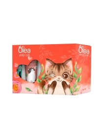 Подарочный набор OLEA HAND CARE CATS: Крем для рук комплексный уход 30мл + Крем для рук увлажняющий 30мл + Крем для рук питательный 30мл картон