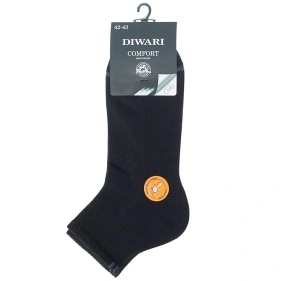 Носки муж. DW COMFORT (короткие, махр. стопа) 24С-102СП, р.27, 212 черный