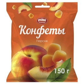 Конфеты желейные неглазированные с ароматом персика 150 гр.
