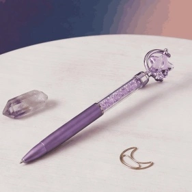 Ручка шариковая "Stars, moon, sky", 17 см, цв. синий (PX0905)