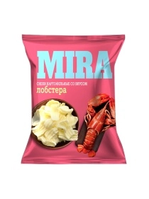Снеки картофельные MIRA со вкусом лобстера, 160г