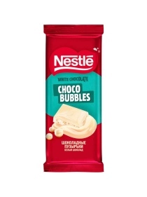 Шоколад белый пористый Nestle "Шоколадные пузырьки", 70г