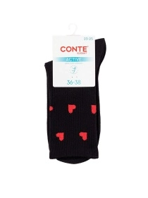 Носки женские CONTE ELEGANT ACTIVE, р.23-25, 708 черный