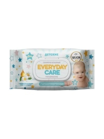 Салфетки влажные гигиенические детские Waxon Малыш №120 (пластик крышка)