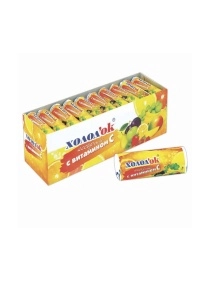 Конфеты таблетированные с витамином С "Ассорти", 15г