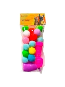 Игрушка для животных "Пистолет", 20 шариков