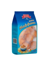 Мини-маффины с начинкой Вареная сгущенка 366г