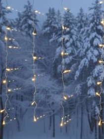 Гирлянда-занавес. Вьюга. 1,8x1,4 м, 72 LED -лампы, 8 режимов, в ассортименте