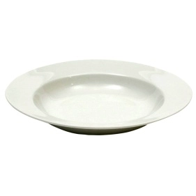 Тарелка керамическая глубокая, d=8,5", h=3,5 см, цвет белый (PL-504)