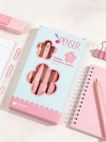 Набор ручек гелевых "Candy pink", цв. черный, 5 шт. (PD1109)