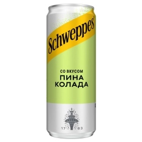 Напиток безалк. газ. "Швеппс" со вкусом "Пина Колада" 0,33л.