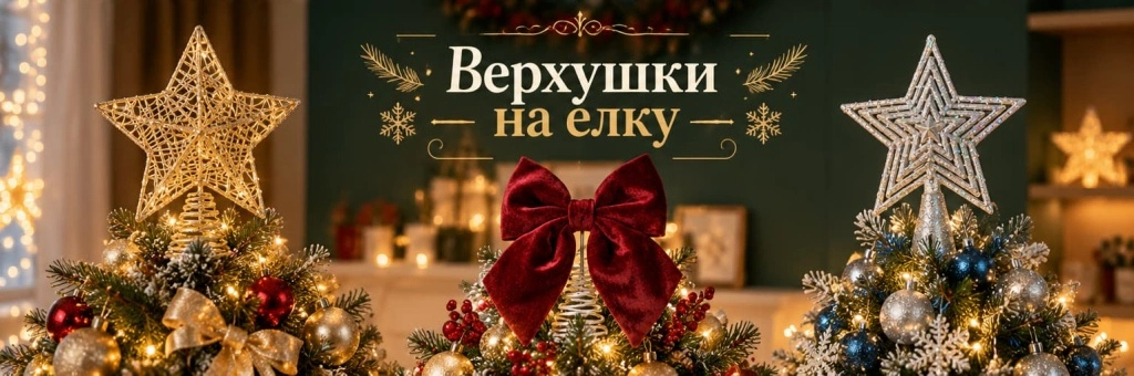 Новогодние верхушки на елку