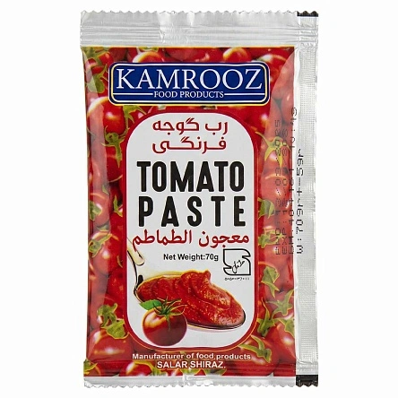 Томатная паста  консервир. стерилизов. ТМ "KAMROOZ", 70гр