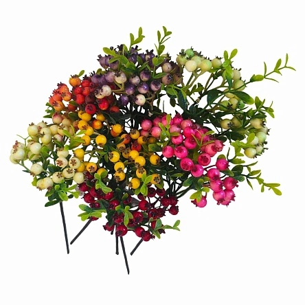 Цветок искусственный "Branch with berries", Sunup, 32 см (ML-3299)