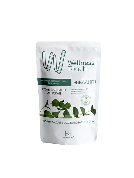 Соль для ванн морская Эвкалипт Wellness Touch 460г