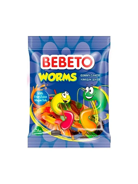 Жевательные конфеты ВЕВЕТО WORMS 70г