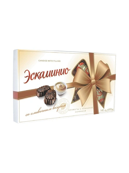 КОНФЕТЫ ЭСКАМИНИО СО СЛИВОЧН.ВКУС (кор.терм.пл., 141г)