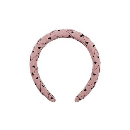 Ободок "Косичка", 2,8 см, микс цветов (ML-2386)