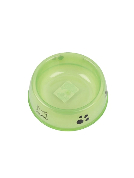 Миска для животных, пластик, 14,5*4,8 см, микс цвета