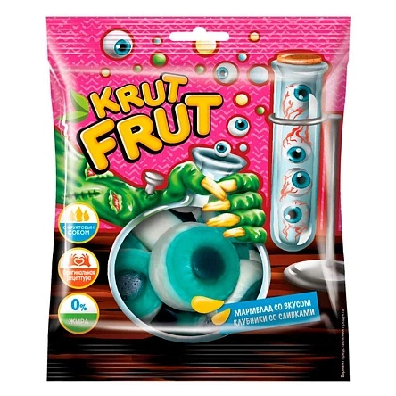 Жеват. мармелад KRUT FRUT глаз, 70г