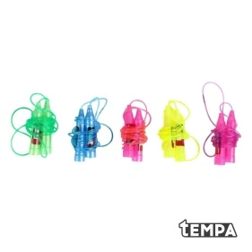 Скакалка спортивная Tempa с пластиковой ручкой, ПВХ 2,3м, микс цветов (DX-603)