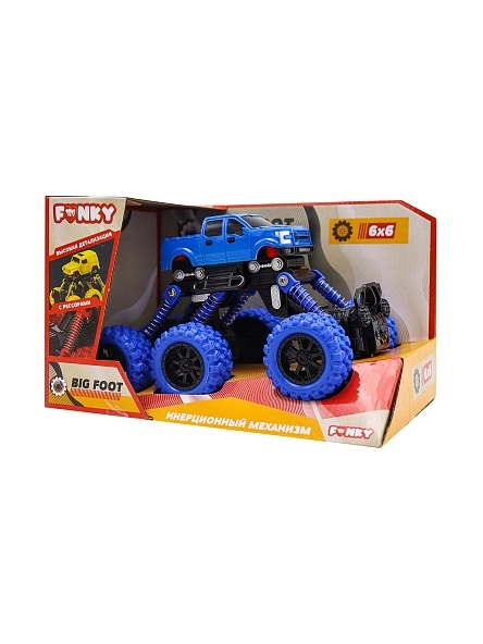 Инерционная машинка "Внедорожник" 6х6  Funky Toys,  в ассортименте
