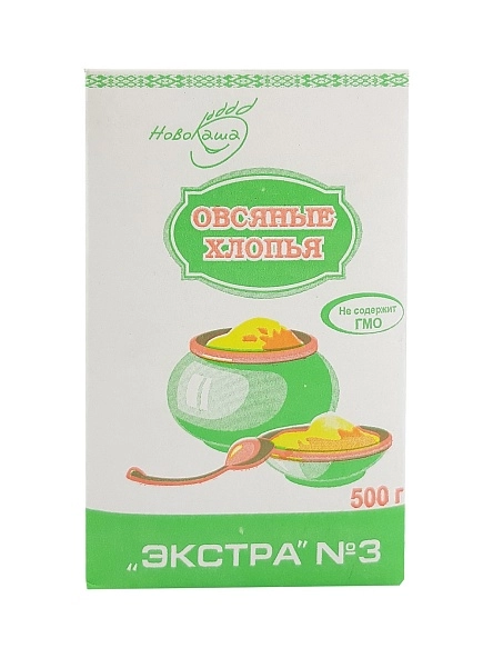 Хлопья овсяные Экстра №3  0.5 кг