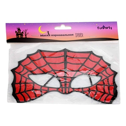 Маска карнавальная "Spider", Fun Party, 20*10 см (PZ327)