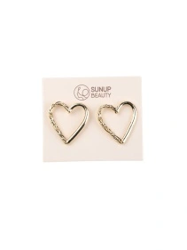 Серьги "Hearts", 2,7*2,5 см (PZ118)