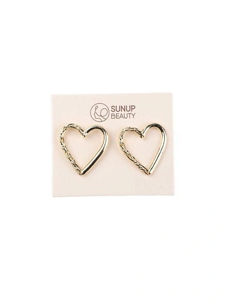Серьги "Hearts", 2,7*2,5 см (PZ118)