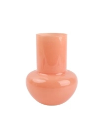 Ваза стеклянная "Candy pink", 18*8 см  (PX0641)