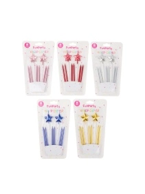 Набор свечей для торта "Звезда", 8 шт.