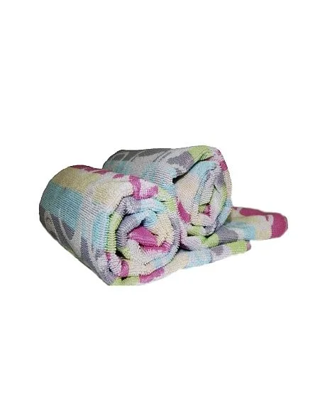 Полотенце махровое Privilea, арт. 9С72 рисунок Цветочное, размер 40х70, 100% хлопок, сорт 1