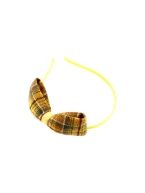 Ободок для волос "Бант в клетку", 0,5 см, микс цвета