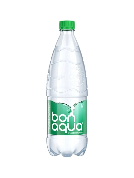 Вода питьевая газированная "Бонаква" среднегазированная", 1л