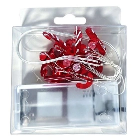 Гирлянда декоративная LED Снежный вальс , "Candy canes", 10 лампочек, 1 м (XNYS-1967)
