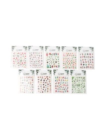 Декор для дизайна ногтей "Green vibes", 8*12 см (PD0853)