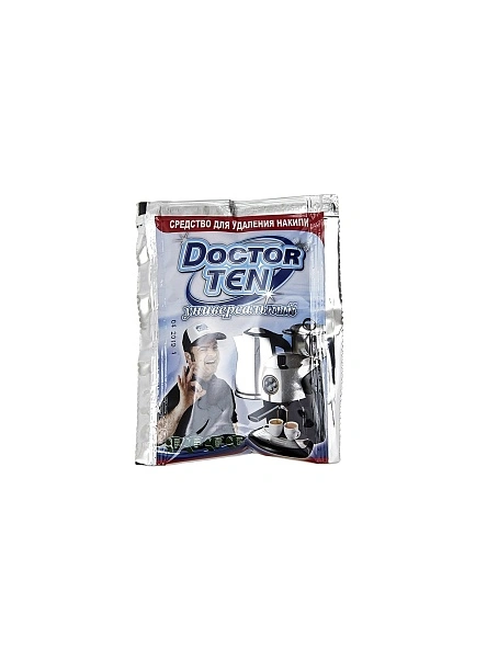 Doctor TEN - Универсальный- с-во для у-ния накипи в быт. электр-ых приборах. П/э пакет - 60г.