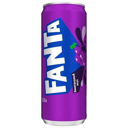 Напиток безалкогольный газированный "Фанта" Виноград"0,33л